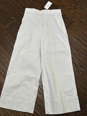 SPANX Women's Wide-Leg Chino Pants in Off-White